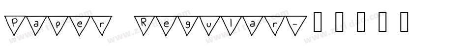 Paper Regular字体转换
